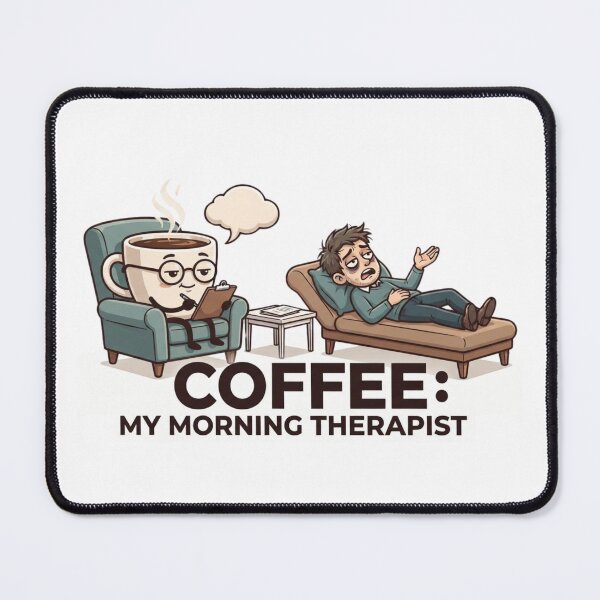 Item preview, Coffee: My Morning Therapist designed and sold by CleverGoods.