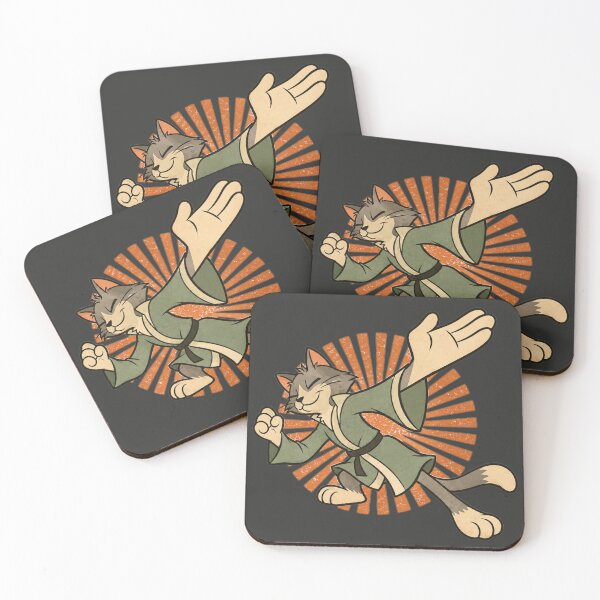 Item preview, Cozy Vintage Kung Fu Cat. Retro Martial Arts Cartoon designed and sold by Amyay.