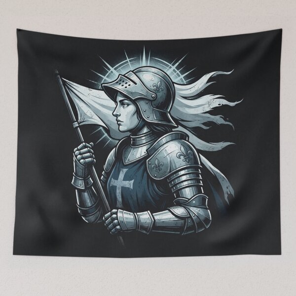 Item preview, Joan of Arc Valiant Knight With Flag designed and sold by Owcomm.