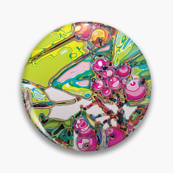 Item preview, Modern Pop Abstract Painting Fruit Garden in Electric Colors designed and sold by cremedecolor.