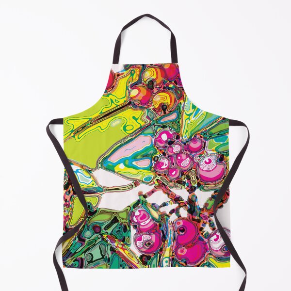 Item preview, Modern Pop Abstract Painting Fruit Garden in Electric Colors designed and sold by cremedecolor.