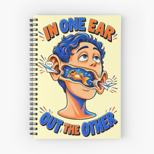Item preview, In One Ear Out The Other Chill Goldfish Head Pop Art designed and sold by SVox.