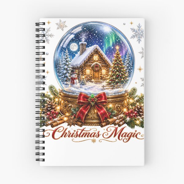 Item preview, Christmas Magic Winter Cabin Snow Globe designed and sold by DYAFLK.