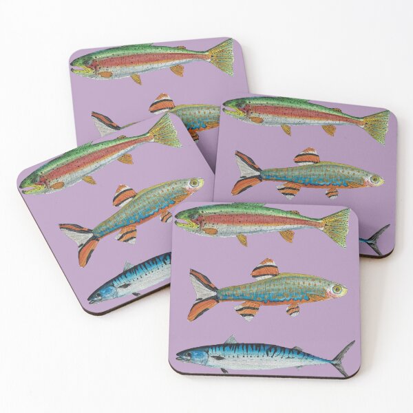 Item preview, Watercolour Art Print - Fish designed and sold by Tidal Wonder Studio.