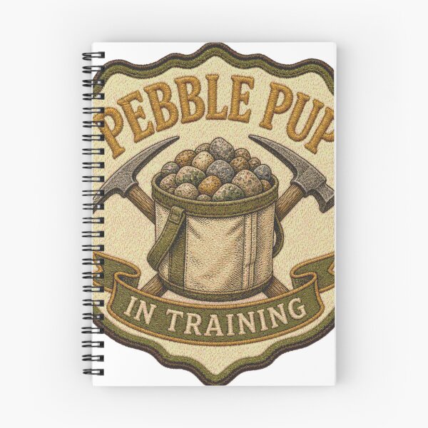 Item preview, Pebble Pup In Training Junior Rockhound Patch designed and sold by BoosterShop.