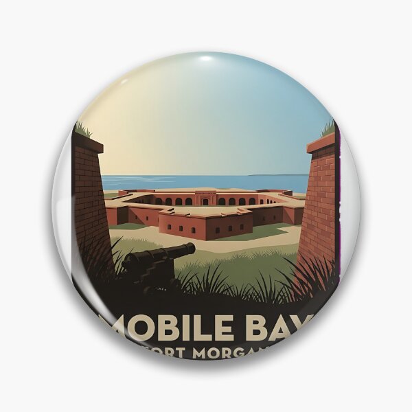 Item preview, Fort Morgan Mobile Bay Alabama Historic Fort Sticker designed and sold by DetourDgn.