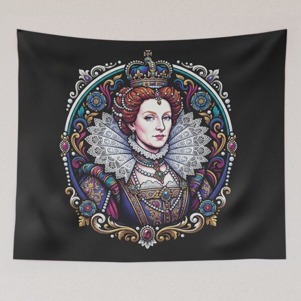 Item preview, Queen Elizabeth I Historical Portrait Illustration designed and sold by Owcomm.