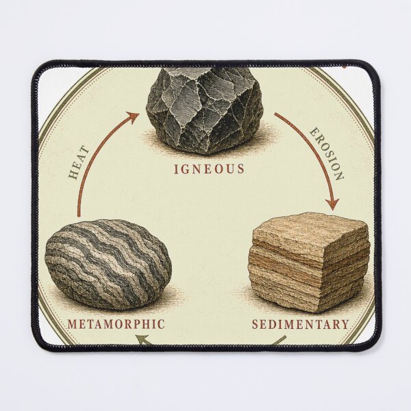 Item preview, The Rock Cycle Igneous Sedimentary Metamorphic designed and sold by BoosterShop.