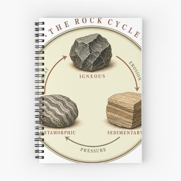 Item preview, The Rock Cycle Igneous Sedimentary Metamorphic designed and sold by BoosterShop.