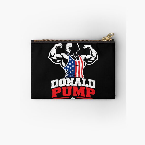 Item preview, Donald Pump – Buff Donald Trump Flexing Fitness Parody designed and sold by TEEJAMBOREE.