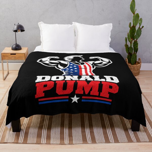 Item preview, Donald Pump – Buff Donald Trump Flexing Fitness Parody designed and sold by TEEJAMBOREE.
