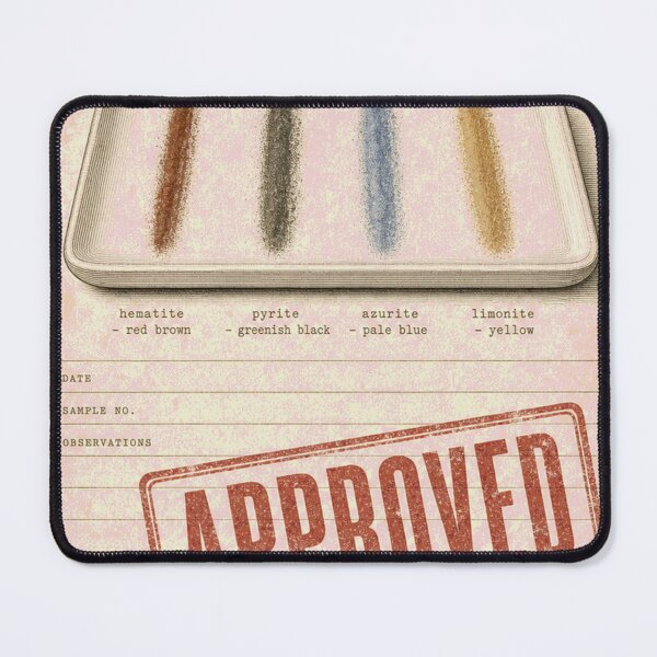Item preview, Streak Test Approved Mineral Identification Card designed and sold by BoosterShop.