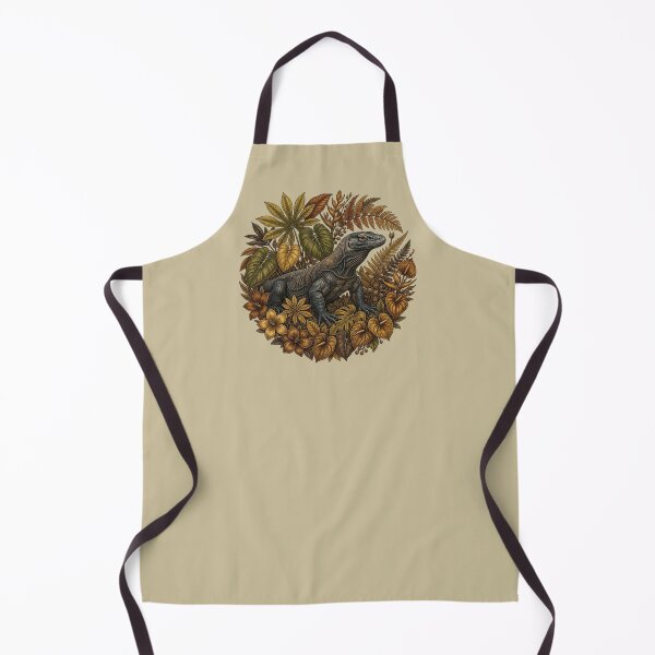 Item preview, Komodo Dragon Tropical Foliage Autumn Vibes designed and sold by BirdsnStuff.