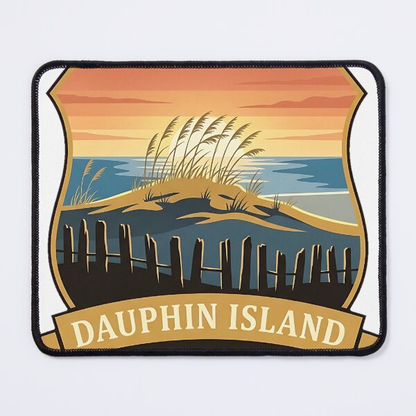 Item preview, Dauphin Island Mobile Bay Alabama Dune Crest Sticker designed and sold by DetourDgn.
