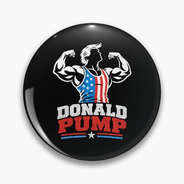 Item preview, Donald Pump – Buff Donald Trump Flexing Fitness Parody designed and sold by TEEJAMBOREE.