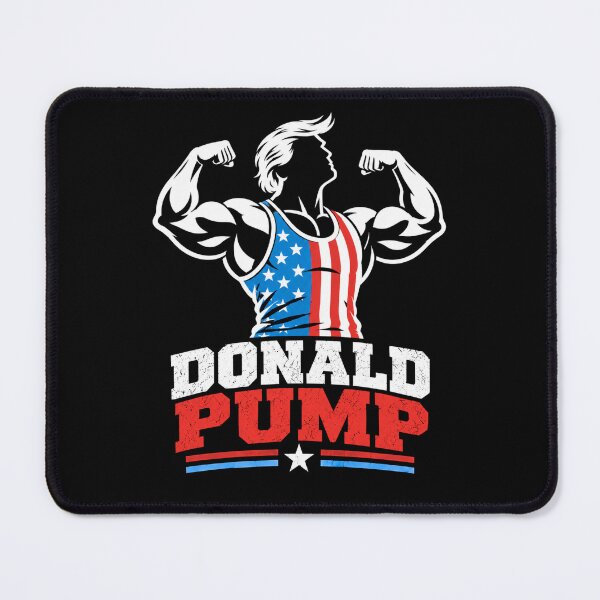 Item preview, Donald Pump – Buff Donald Trump Flexing Fitness Parody designed and sold by TEEJAMBOREE.