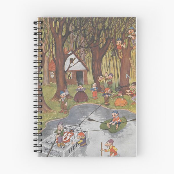Item preview, Vintage Storybook Wall Art, Cigarrillos Whimsical Forest Scene, Juan Carlos Huergo Illustration designed and sold by RickE.