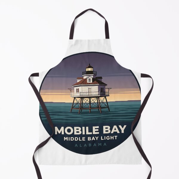 Item preview, Middle Bay Lighthouse Mobile Bay Alabama Oval Sticker designed and sold by DetourDgn.