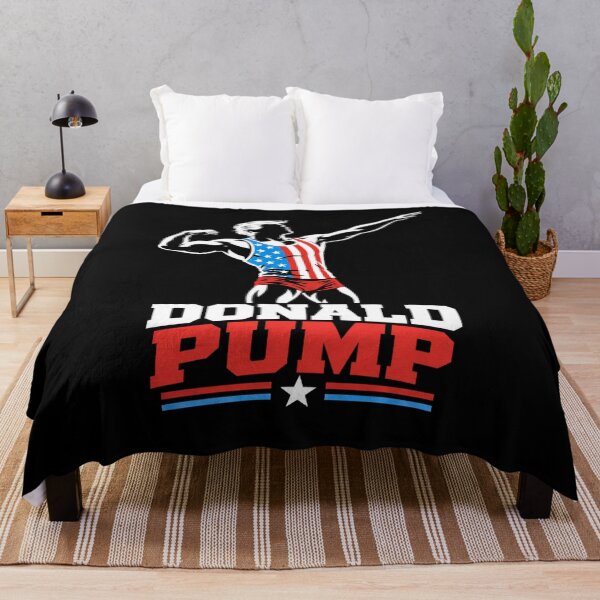 Item preview, Donald Pump – Buff Donald Trump Flexing Fitness Parody designed and sold by TEEJAMBOREE.