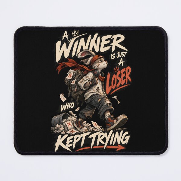 Item preview, A Winner Is Just A Loser Who Kept Trying – Rabbit designed and sold by AmiGraph.