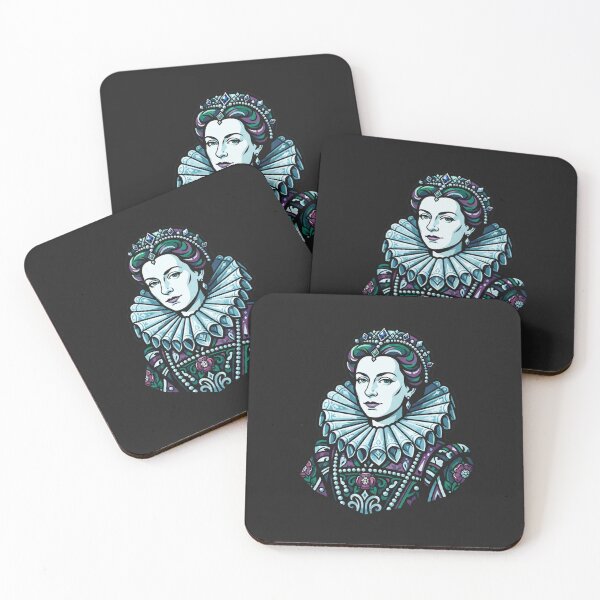 Item preview, Elizabeth I Royal Portrait Vector Art Illustration designed and sold by Owcomm.