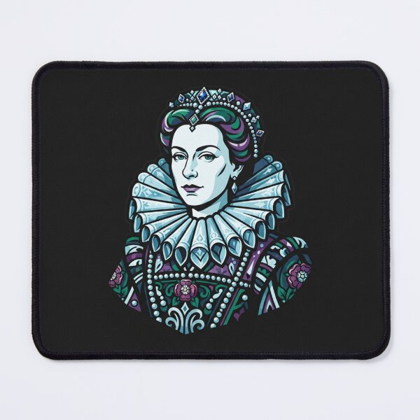 Item preview, Elizabeth I Royal Portrait Vector Art Illustration designed and sold by Owcomm.