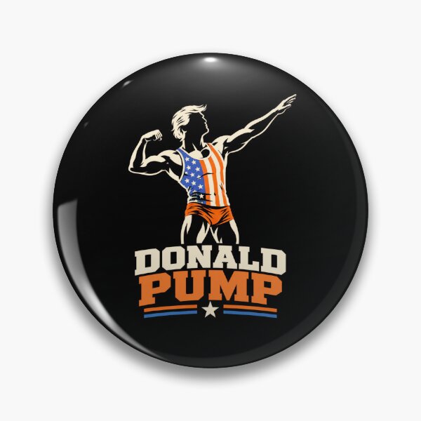 Item preview, Donald Pump – Buff Donald Trump Flexing Fitness Parody designed and sold by TEEJAMBOREE.