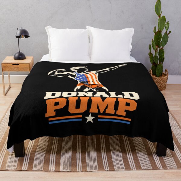 Item preview, Donald Pump – Buff Donald Trump Flexing Fitness Parody designed and sold by TEEJAMBOREE.