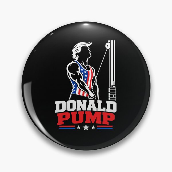 Item preview, Donald Pump – Buff Donald Trump Flexing Fitness Parody designed and sold by TEEJAMBOREE.