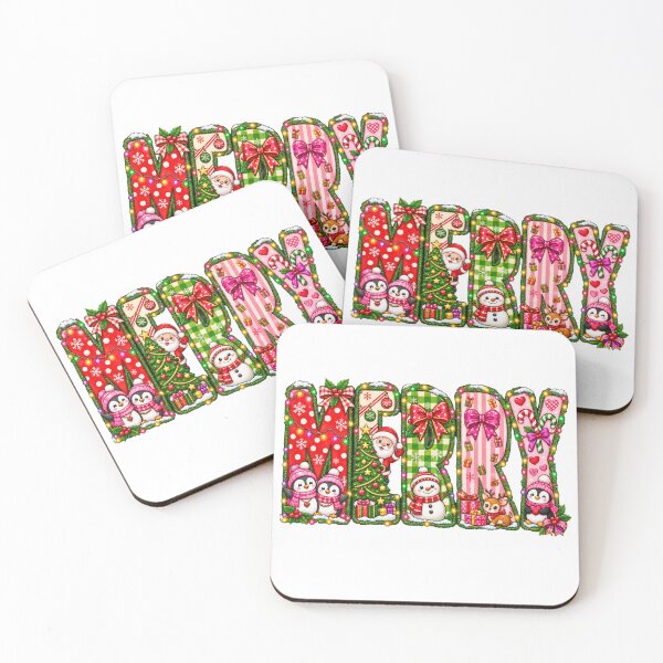Item preview, Cute Merry Christmas Doodle Letters Typography designed and sold by DYAFLK.