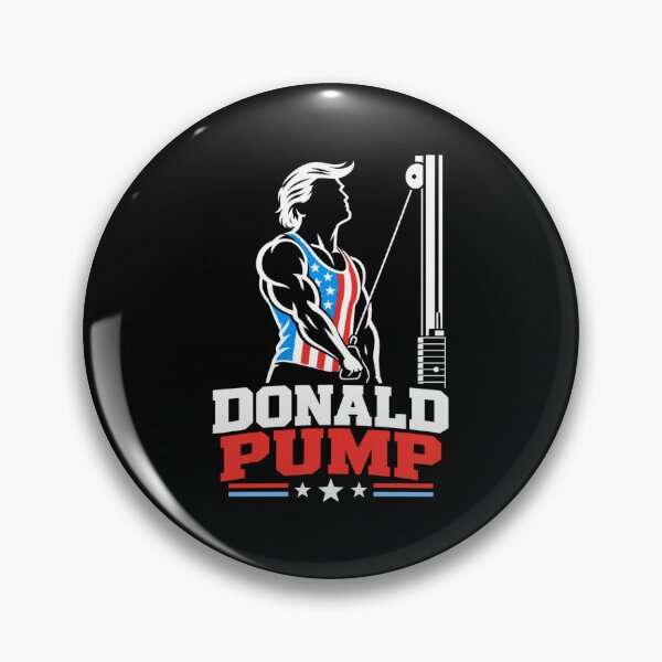 Item preview, Donald Pump – Buff Donald Trump Flexing Fitness Parody designed and sold by TEEJAMBOREE.