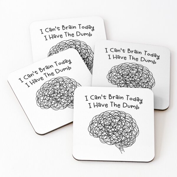 Item preview, I cannot brain today I has the dumb - Funny Brain Rot  designed and sold by gunaone-design.