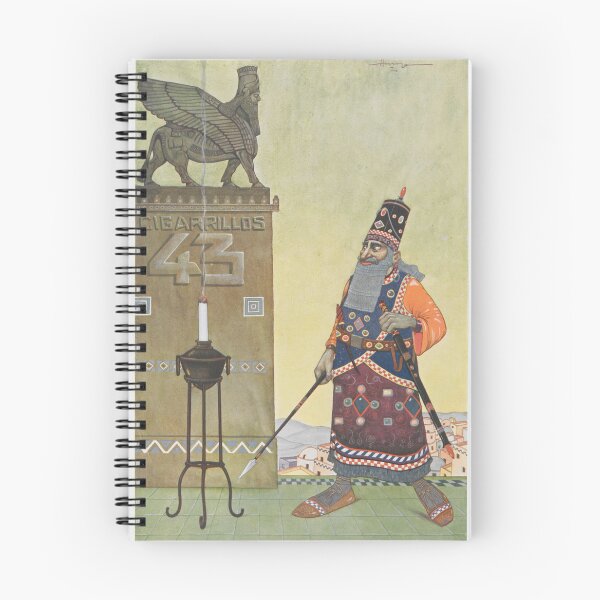 Item preview, Vintage Fantasy Wall Art, Cigarrillos Assyrian Warrior Print, Juan Carlos Huergo Illustration designed and sold by RickE.