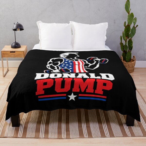 Item preview, Donald Pump – Buff Donald Trump Flexing Fitness Parody designed and sold by TEEJAMBOREE.