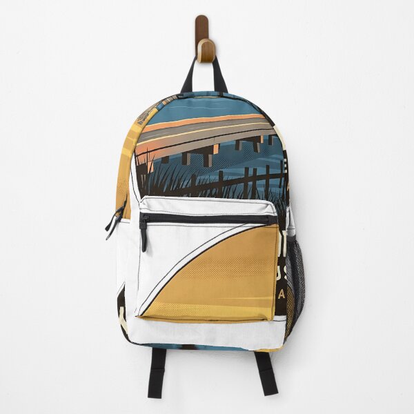 Item preview, Mobile Bay Causeway Alabama Vintage Circle Sticker designed and sold by DetourDgn.