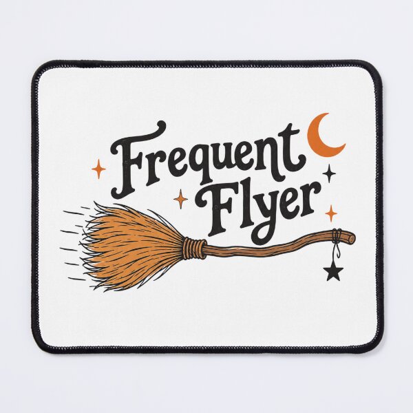 Item preview, Frequent Flyer - Witchy Halloween Design designed and sold by CampAndCoast.