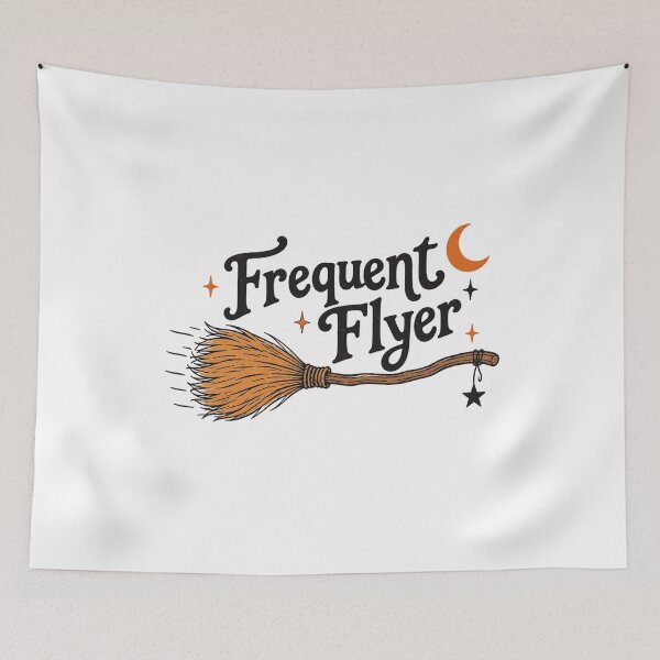 Item preview, Frequent Flyer - Witchy Halloween Design designed and sold by CampAndCoast.