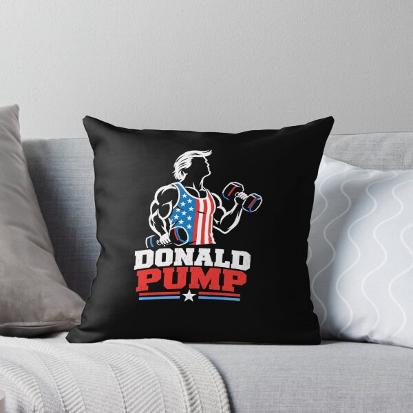 Item preview, Donald Pump – Buff Donald Trump Flexing Fitness Parody designed and sold by TEEJAMBOREE.