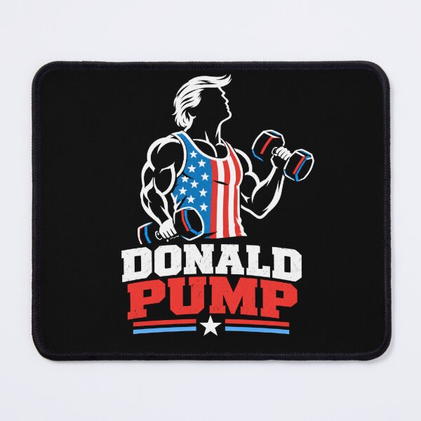 Item preview, Donald Pump – Buff Donald Trump Flexing Fitness Parody designed and sold by TEEJAMBOREE.