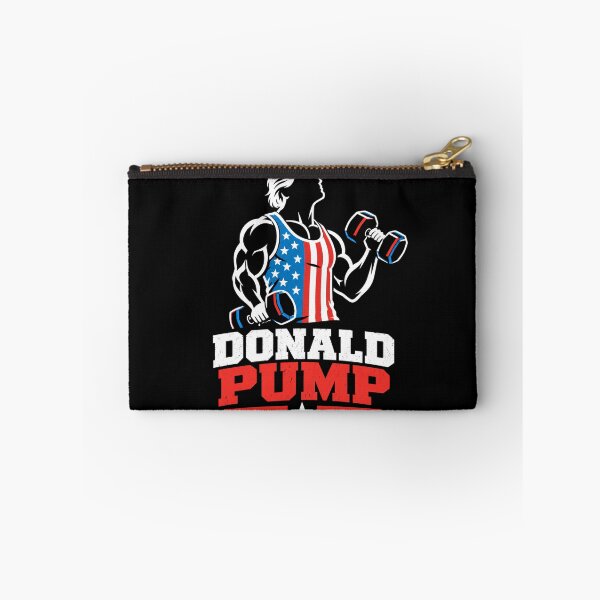 Item preview, Donald Pump – Buff Donald Trump Flexing Fitness Parody designed and sold by TEEJAMBOREE.