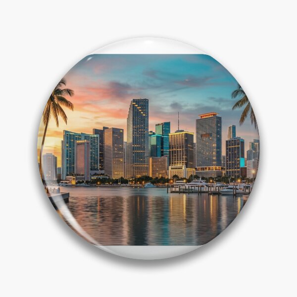 Artikelvorschau, Skyline von Downtown Miami entworfen und verkauft von Sortix.