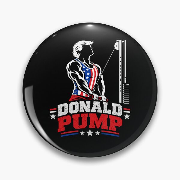 Item preview, Donald Pump – Buff Donald Trump Flexing Fitness Parody designed and sold by TEEJAMBOREE.