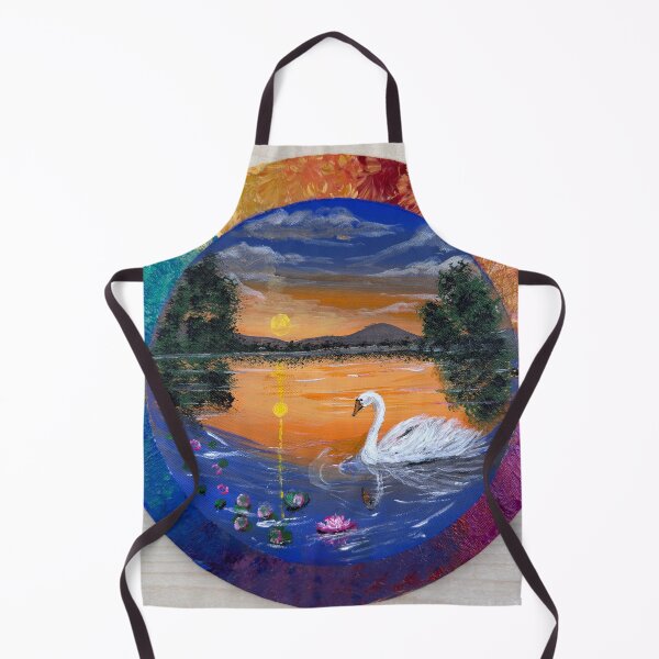 Item preview, Golden Swan Sunset | handmade artwork  designed and sold by tomahart-.