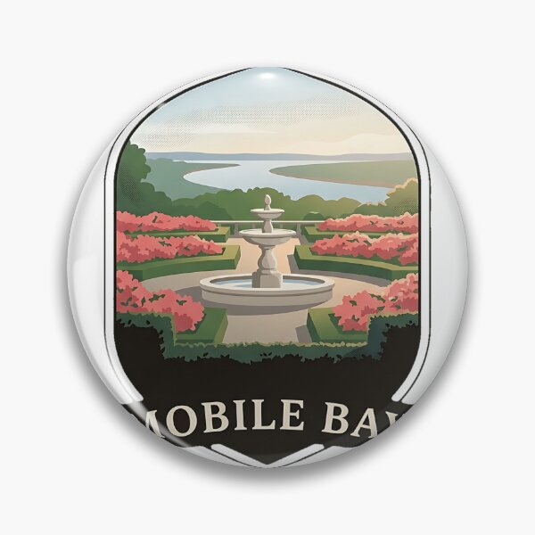Item preview, Bellingrath Gardens Mobile Bay Alabama Crest Sticker designed and sold by DetourDgn.