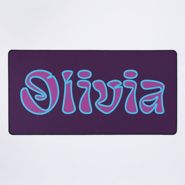 Item preview, Olivia Name Retro Design - Purple + Blue designed and sold by aligchi.