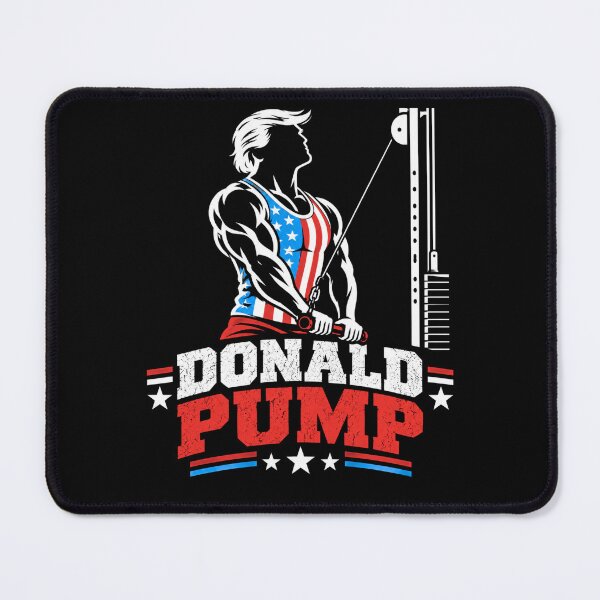 Item preview, Donald Pump – Buff Donald Trump Flexing Fitness Parody designed and sold by TEEJAMBOREE.