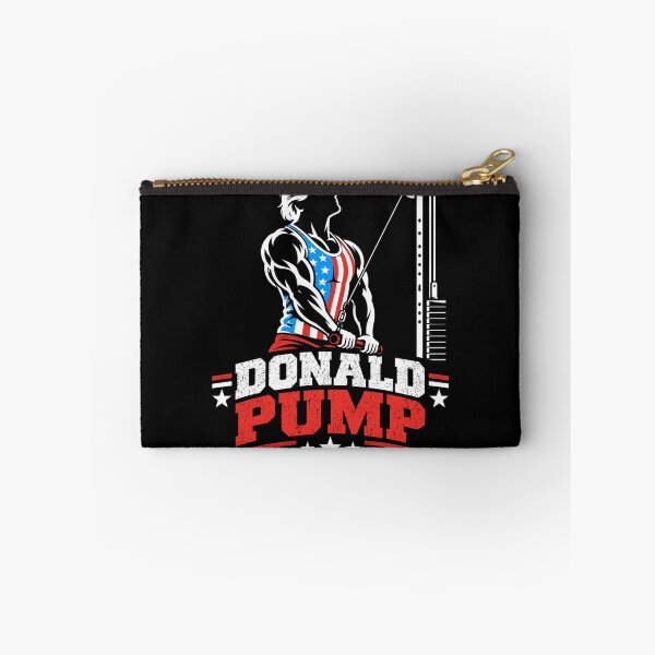 Item preview, Donald Pump – Buff Donald Trump Flexing Fitness Parody designed and sold by TEEJAMBOREE.