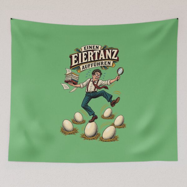 Item preview, Walking On Eggshells Funny Office Stress Literal Idiom designed and sold by SVox.