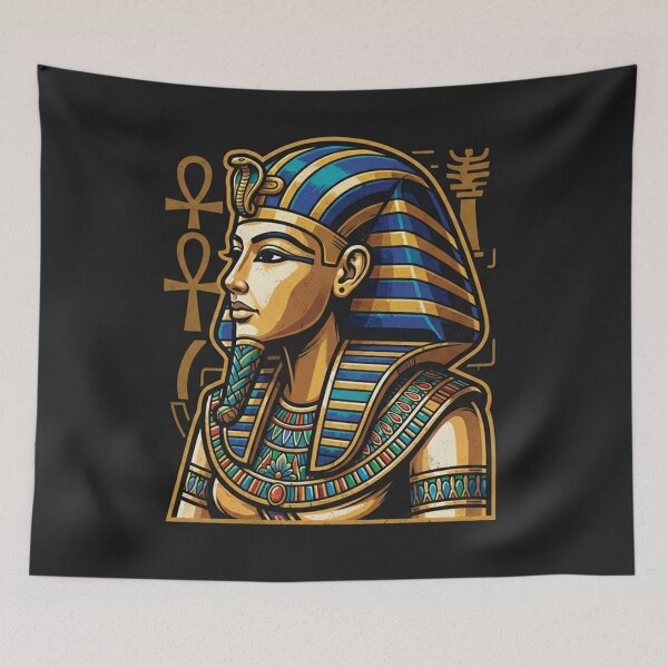 Item preview, King Tutankhamun Ancient Egyptian Pharaoh Portrait designed and sold by Owcomm.