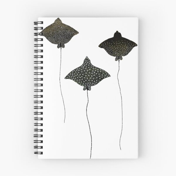 Item preview, Spotted Eagle Rays Watercolour painting designed and sold by Tidal Wonder Studio.